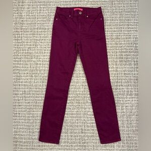LILLY PULITZER Plum Skinny Jeans with Striking Color and Sleek Fit SZ 0